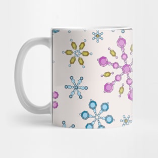 Scattered Snowflake Mug